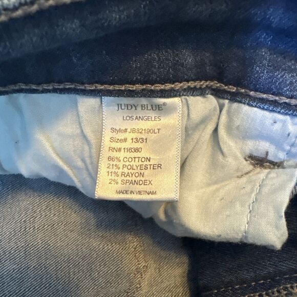 Judy Blue Jeans Womens 13/31 Blue High Rise Skinny Fit Stretch JB82190LT (31x29) - Picture 6 of 12